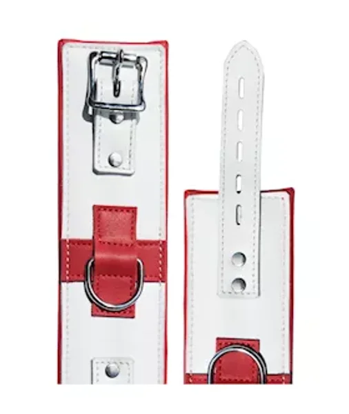 Bound X Leather Nurse Wrist And Ankle Cuff Set — image 8 of 8