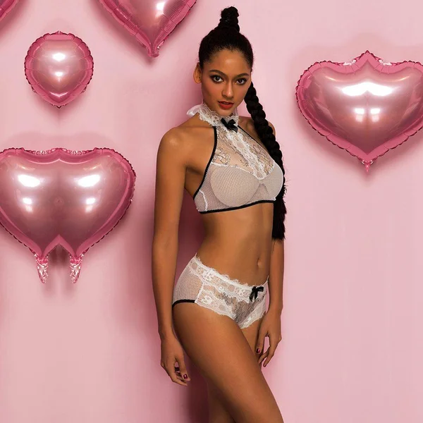 White Lace Bra Set - XS-M — image 5 of 6