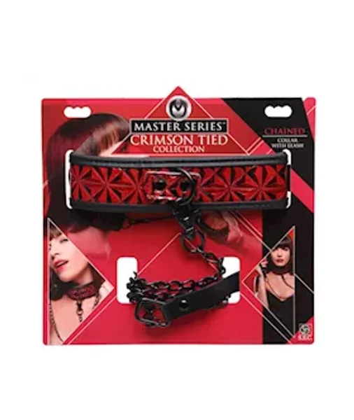 Crimson Tied Collar With Leash — image 8 of 8