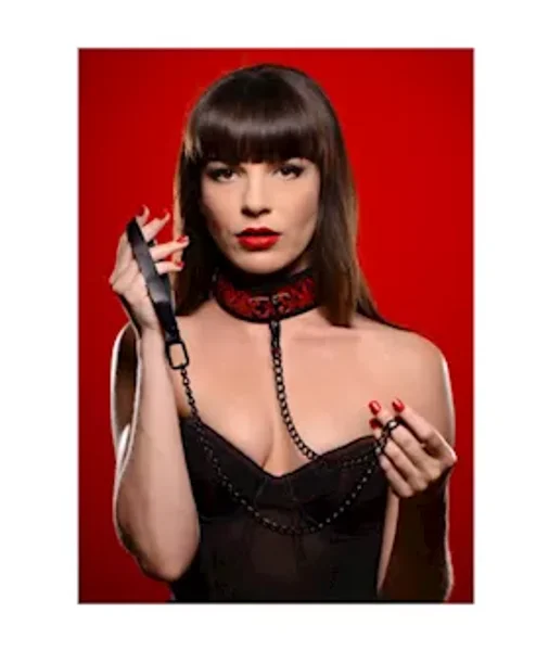 Crimson Tied Collar With Leash — image 7 of 8