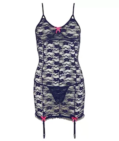 Floral Lace Suspender Dress - Small — image 9 of 10