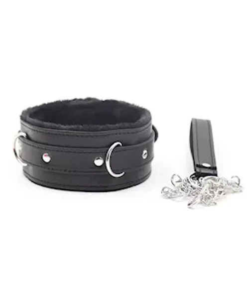 Premium Collar With Leash - Black — image 6 of 6
