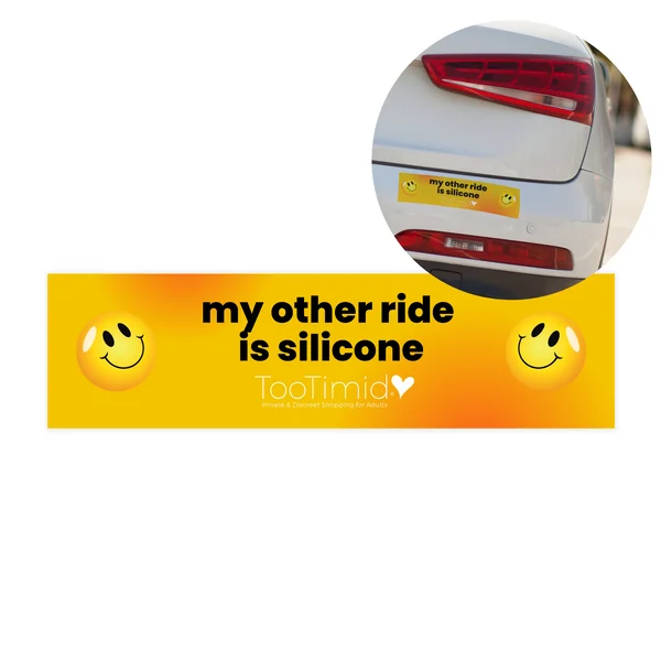 TooTimid My Other Ride is Silicone Bumper Sticker — image 3 of 4