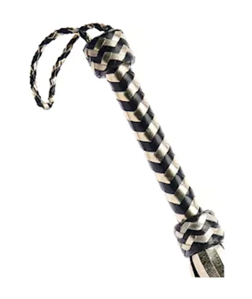 Bound X Glow In The Dark Metallic Leather Flogger — image 5 of 6