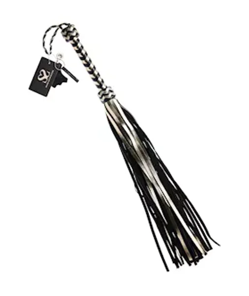 Bound X Glow In The Dark Metallic Leather Flogger — image 4 of 6