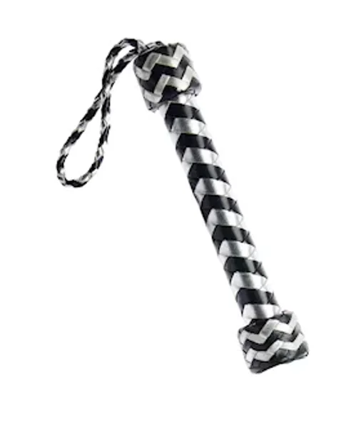 Bound X Silver Metallic Leather Flogger — image 5 of 6