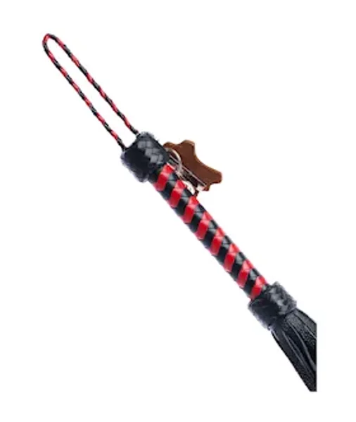 Bound X Heart Tail Leather Flogger — image 5 of 6