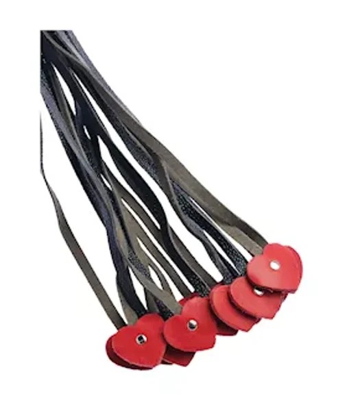 Bound X Mini Heart Tail Leather Flogger — image 6 of 6