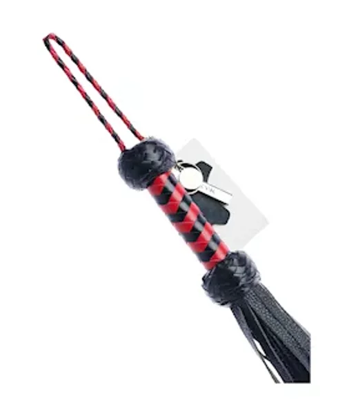 Bound X Mini Heart Tail Leather Flogger — image 5 of 6
