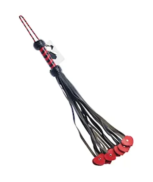Bound X Mini Heart Tail Leather Flogger — image 4 of 6