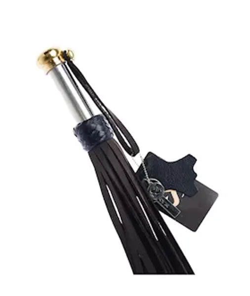 Bound X Nubuck Leather Flogger With Metal Handle — image 10 of 11