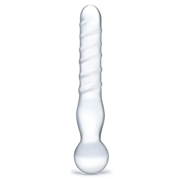 Glas 8-inch Joystick Clear Glass Dildo — image 5 of 8