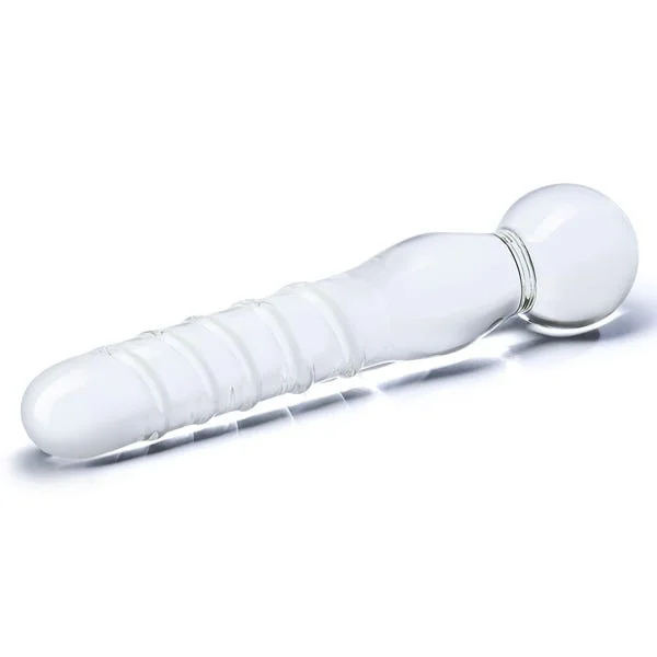 Glas 8-inch Joystick Clear Glass Dildo — image 6 of 8