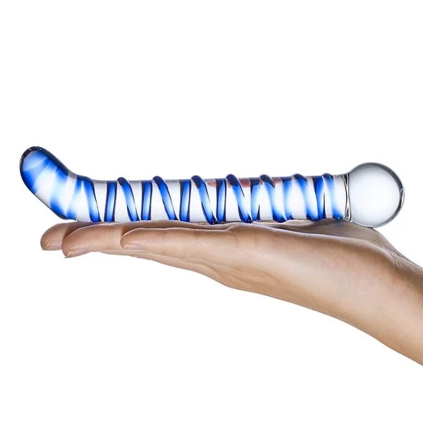 Glas 6.5-inch Mr Swirly G Spot Glass Dildo — image 8 of 8