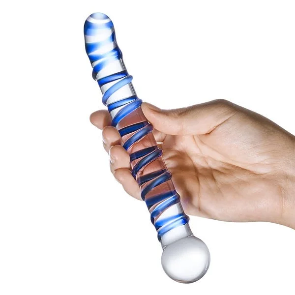Glas 6.5-inch Mr Swirly G Spot Glass Dildo — image 7 of 8