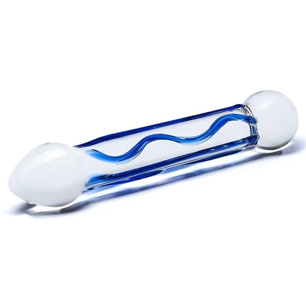 Glas 6.5-inch Full Tip Textured Glass Dildo