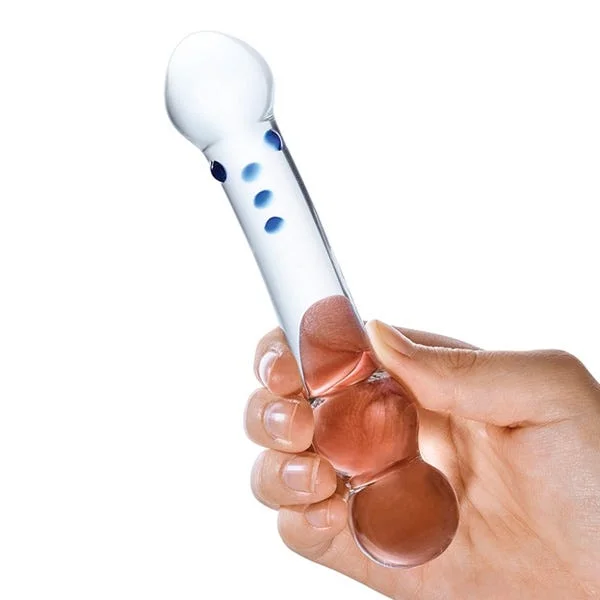 Glas 6-inch Textured G Spot Glass Dildo — image 4 of 4