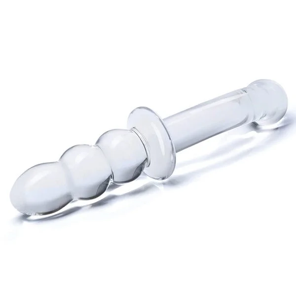 Glas 8-inch Ribbed G Spot Glass Dildo — image 12 of 14