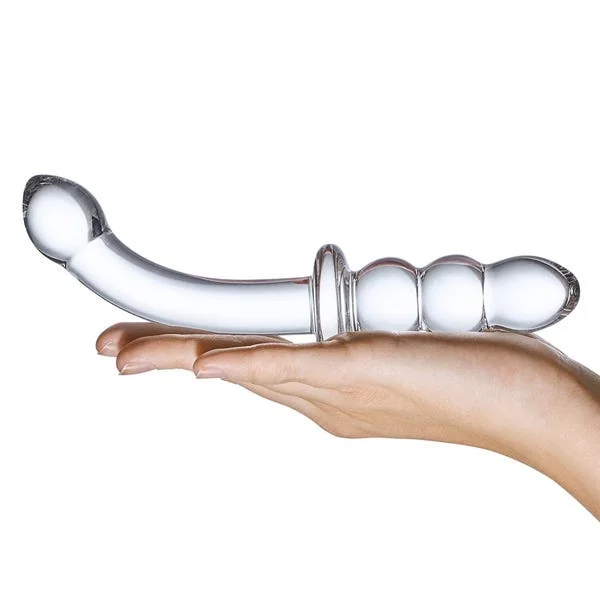 Glas 8-inch Ribbed G Spot Glass Dildo — image 14 of 14