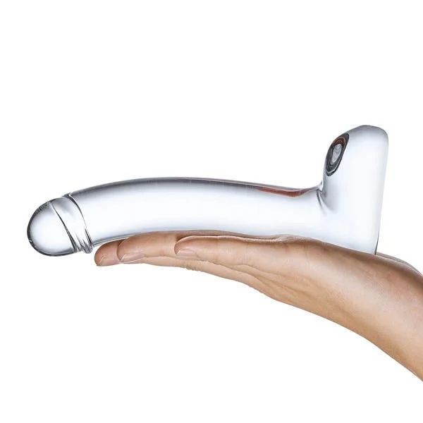 Glas 7-inch Realistic Curved Glass Dildo — image 8 of 8