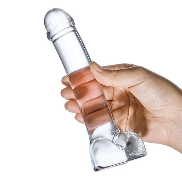 Glas 7-inch Realistic Curved Glass Dildo — image 7 of 8