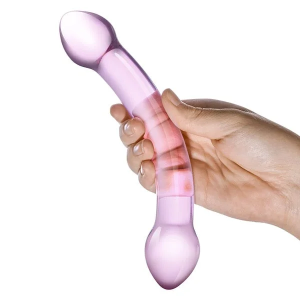 Glas Double Trouble Purple Glass Dildo — image 7 of 8
