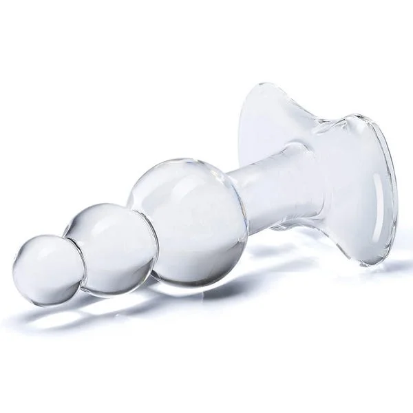 Glas 4-inch Beaded Glass Butt Plug — image 6 of 8