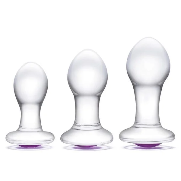 Glas 3-Piece Bling Butt Plug Anal Training Kit — image 5 of 8