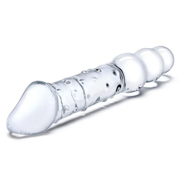 Glas 12-inch Double End Dildo With Anal Beads — image 6 of 8