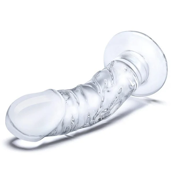 Glas 7-inch Curved Realistic Vein Dildo — image 6 of 8