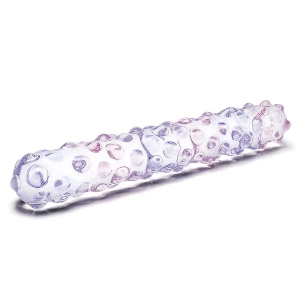 Glas 9-inch Purple Rose Nubby Dildo