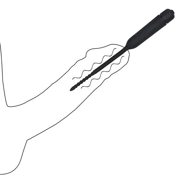 Silicone Vibrating Sound Plug Beaded Tip — image 10 of 11