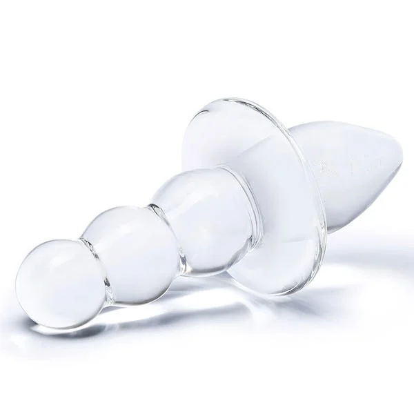Glas 4.5-inch Titus Beaded Glass Butt Plug — image 6 of 8