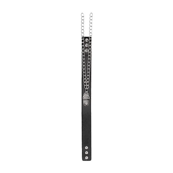 Ouch Black & White Bonded Leather Collar and Wrist Cuff — image 9 of 10