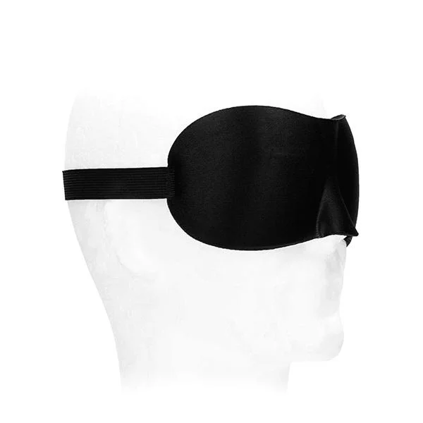Ouch Black & White Satin Curvy Eye Mask — image 6 of 7