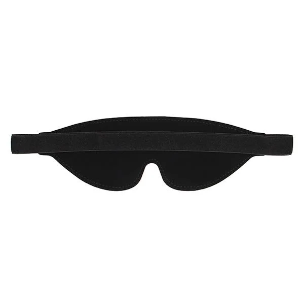 Ouch Black & White Stitched Leather Logo Eye Mask — image 5 of 6