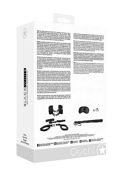 Ouch Black & White Bed Post Bindings Restraint Kit — image 7 of 7