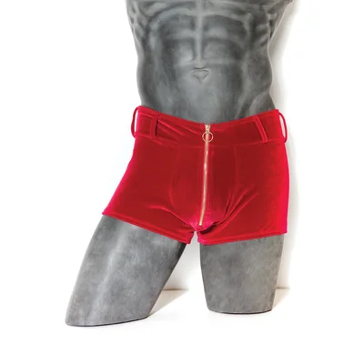 Men s Velvet Zippered Boxer