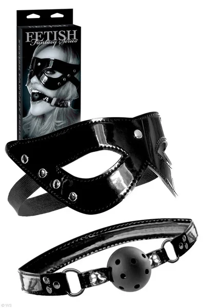 Pipedream Masquerade Mask & Ball Gag Set (2 Pce) — image 4 of 4