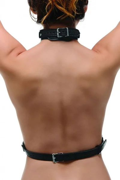 Strict Faux Leather Female Chest Harness — image 11 of 12