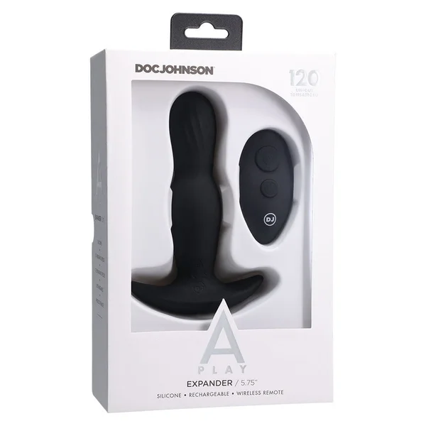 A-Play Expanding and Vibrating Rechargeable Silicone Butt Plug — image 5 of 8