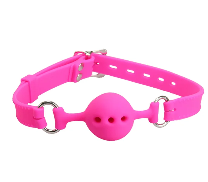 GAG011A Silicone Gag w/ Petite Breathable Ball — image 3 of 3