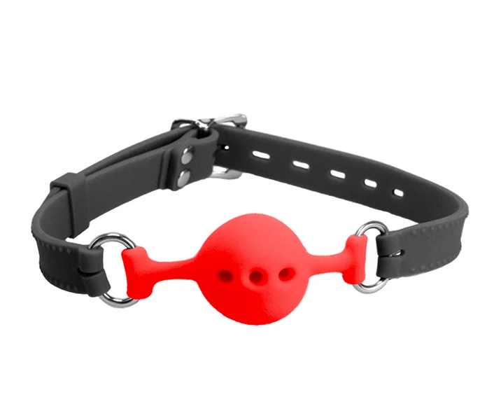 GAG011A Silicone Gag w/ Petite Breathable Ball — image 2 of 3