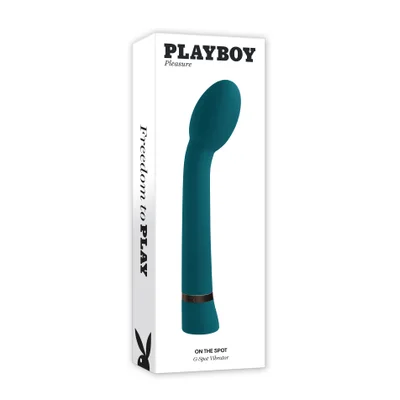 Playboy On The Spot Rechargeable Silicone G spot Vibrator Deep Teal