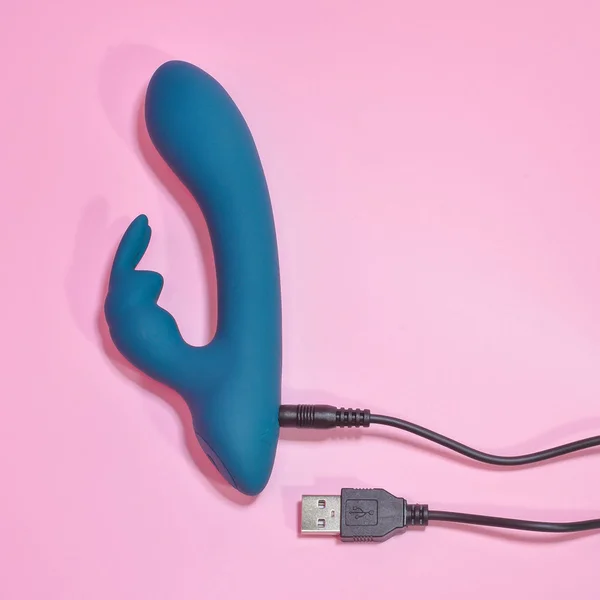 Playboy Lil Rabbit Rechargeable Silicone Dual Stimulation Vibrator Deep Teal
