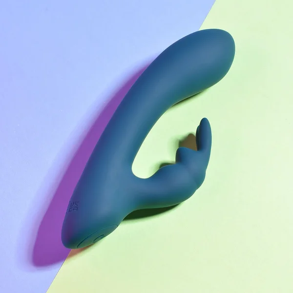 Playboy Lil Rabbit Rechargeable Silicone Dual Stimulation Vibrator Deep Teal