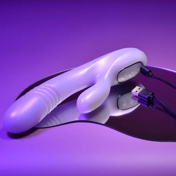 Playboy Thumper Rechargeable Tapping Silicone Dual Stimulation Vibrator Wild Star — image 16 of 16