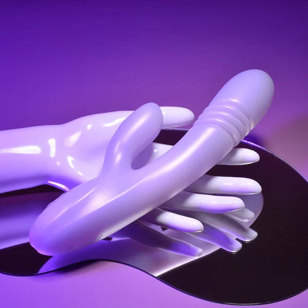 Playboy Thumper Rechargeable Tapping Silicone Dual Stimulation Vibrator Wild Star — image 14 of 16
