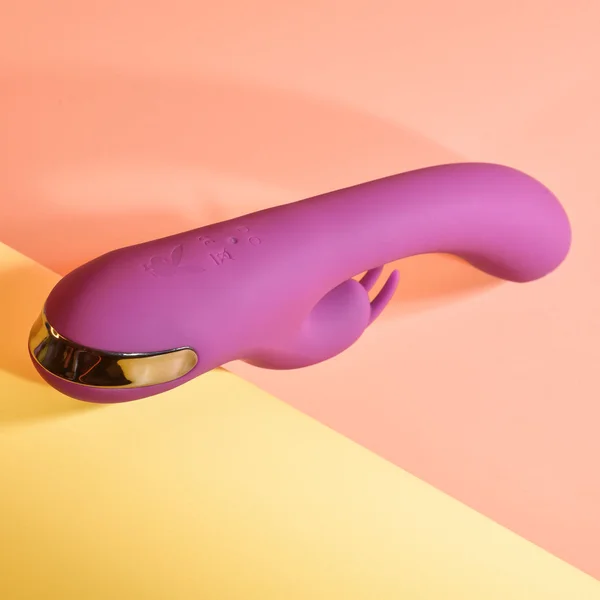 Playboy Thumper Rechargeable Tapping Silicone Dual Stimulation Vibrator Wild Star — image 4 of 16
