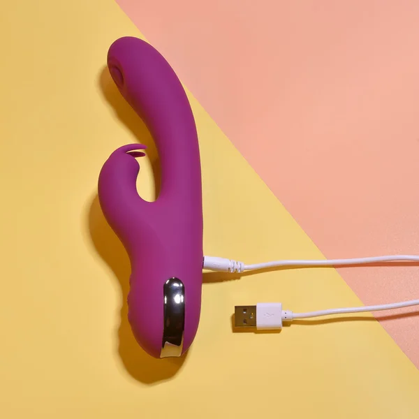 Playboy Thumper Rechargeable Tapping Silicone Dual Stimulation Vibrator Wild Star — image 7 of 16